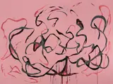 Michael Müller, Zwei Methoden, Vier Farben, 2016, Lackfarbe auf Leinwand
