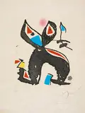 Joan Miró, Aus: Le Marteau sans Maitre, 1976, Farbradierung auf Japan