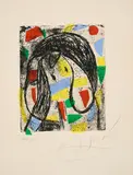 Joan Miró, La Révolte des Caractères, 1982, Farbradierung auf Bütten als Klappkarte