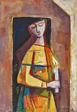 Karl Hofer, "Nocturno", 1952, Öl auf Leinwand