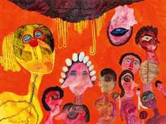 Ursula Schultze-Bluhm, "Eine feine Gesellschaft", 1997, Öl auf Leinwand