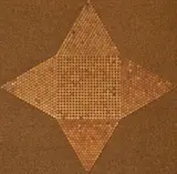 Jan Henderikse, Ohne Titel, 1965, Münzen und Stoff auf Holz