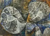 Jef Verheyen, Ohne Titel (Komposition), 1957, Mischtechnik auf Pressspan