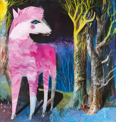 Julius Hofmann, "Mustang", 2011, Acryl auf Leinwand
