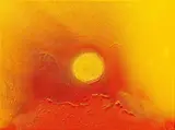 Otto Piene, "Heat Wave", 2005, Mischtechnik (Feuergouache) auf Leinwand