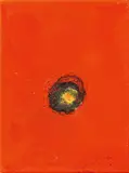 Otto Piene, "Transparent", 2008, Mischtechnik (Feuergouache) auf Leinwand