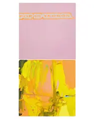 Ohne Titel by Michel Majerus, 1996, Acryl auf Nessel, sold Jun 2023