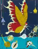 Gert und Uwe Tobias, Ohne Titel (Schmetterling), 2010, Farbholzschnitt auf festem Velin