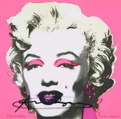 Marilyn (Castelli Mailer) by Andy Warhol, 1981, offset lithograph on paper, sold May 2023