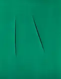 Concetto Spaziale by Lucio Fontana, 1959, Farbpochoir auf Velin, sold May 2023