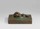 Thomas Schütte, Frau I, 2007, Bronze, grün-braun patiniert mit werkimmanenter Korrosion