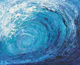 Ansgar Skiba, Wave (Welle), 2001, Öl auf Leinwand