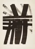 L 1974-19 by Hans Hartung, 1974, Lithografie auf BFK RIVES (Wasserzeichen), sold Sep 2023