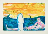 Daniel Richter, Ohne Titel, 2001, Farblithografie auf BFK RIVES (Wasserzeichen)