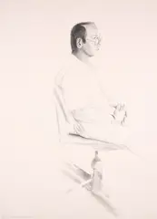 Mo McDermott by David Hockney, 1976, Farblithografie auf Bütten, sold Mar 2024