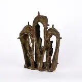 Bernhard Kleinhans, Die drei Heiligen Bernhard, Basilius und Gregor, 1976, Bronze, braun patiniert