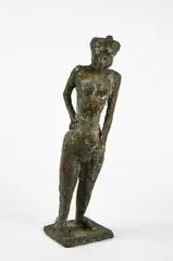 Bernhard Kleinhans, Frauenakt, 1993, Bronze, braun patiniert