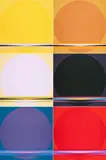 Lothar Quinte, Aus: Sonnenzyklus Kalender 1970, 1970, Jeweils: Farbserigrafie auf Karton