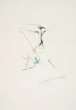 Le petit chevalier by Salvador Dalí, 1969, Farbradierung auf Bütten, sold Oct 2023