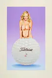 Mel Ramos, Titleist Tisch, 2006, Farbserigrafie auf Bütten