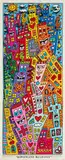 James Rizzi, Borderless Buildings, 2014, Farbserigrafie (3D-Druck) auf leichtem Karton
