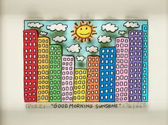 James Rizzi, Good Morning Sunshine, Farbserigrafie (3D-Druck) auf leichtem Karton