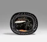 Pablo Picasso Ceramics, Corrida on Black Ground