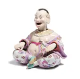 KLEINE WACKELPAGODE by Meissen, Vor 1924, Porzellan, farbig und gold staffiert, sold May 2023