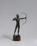 Julius Schmidt-Felling, Bogenschütze, Bronze, schwarz patiniert