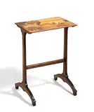 Kleiner Tisch mit Eichhörnchen by Émile Gallé, Um 1900, Wenge, Nussbaum, Nussbaummaser, Eiche, Buche, sold May 2023
