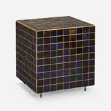 Piet Hein Eek, Waste Tile Cube cabinet, c. 2000, lacquered plywood, steel