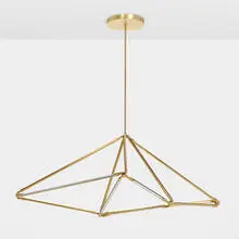 Bec Brittain, SHY 08.1 chandelier, 2016, brushed brass