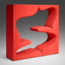Verner Panton, Living Tower, 1968, upholstery over wood