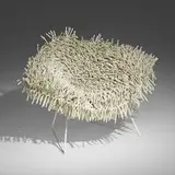 Douglas Homer, Hairy Bertoia Diamond chair, 2005, rubber, enameled steel
