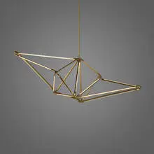 Bec Brittain, SHY 01 chandelier, 2016, brushed brass