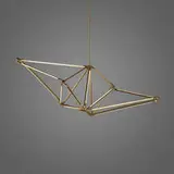 Bec Brittain, SHY 01 chandelier, 2016, brushed brass