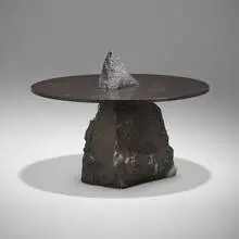 Lex Pott, Fragments Mountain dining table, 2015, Belgian Bluestone, marble