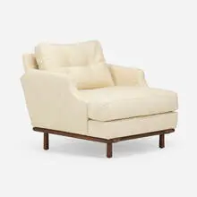 Jason Miller, Kent armchair, 2016, walnut, upholstery