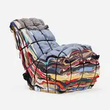 Tejo Remy, Rag chair, c. 1991, textiles, wood, steel