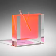 Shiro Kuramata, Flower vase #3, 1989, acrylic, glass