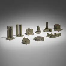 Buildings of Disaster, collection of nine works by Constantin & Laurene Boym, sold Jan 2024