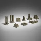 Constantin & Laurene Boym, Buildings of Disaster, collection of nine works, 1998-2008, cast resin