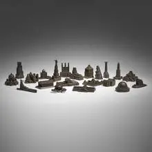 Constantin & Laurene Boym, Missing Monuments, collection of twenty-one works, 1997-99, cast resin, bronze