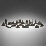 Constantin & Laurene Boym, Missing Monuments, collection of twenty-one works, 1997-99, cast resin, bronze