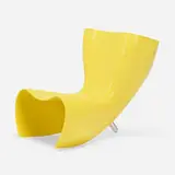 Marc Newson, Felt chair, 1989, lacquered fiberglass, aluminum