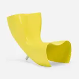 Marc Newson, Felt chair, 1989, lacquered fiberglass, aluminum