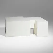 Ron Gilad, Coffee Table No. 3, 2009, lacquered wood, silver-plated aluminum