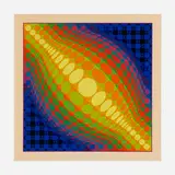 Untitled by Victor Vasarely, 1974, screenprint in colors, sold Jan 2024
