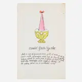 Andy Warhol, Omelet Greta Garbo (from the Wild Raspberries portfolio), 1959, offset lithograph with hand-coloring