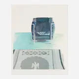 David Hockney, Corbusier Chair and Rug, 1969, offset lithograph in colors
